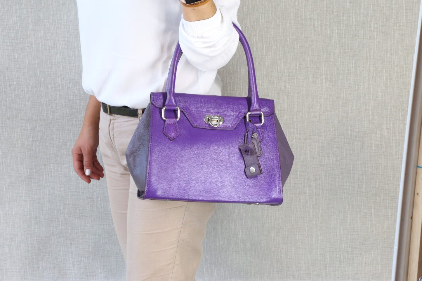Cartera Morada